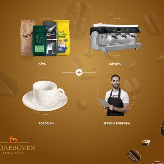 Komplexný kávový servis prispôsobený vašim potrebám, s vysokokvalitnými kávovými zrnami, vybavením a podporou.