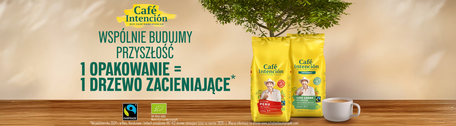 Torebki z kawą Fairtrade promują zrównoważony rozwój środowiska, pokazując zaangażowanie w sadzenie drzew na rzecz sprawiedliwości klimatycznej.