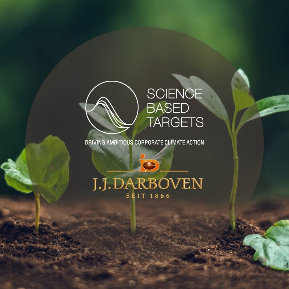 Pestovanie rastlín, ktoré symbolizujú opatrenia spoločnosti J.J. Darboven v oblasti klímy v rámci iniciatívy Science Based Targets.