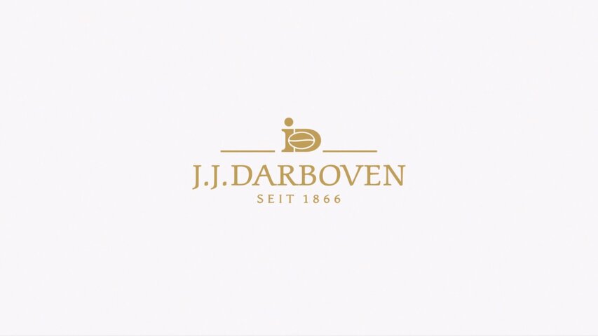J.J. Darboven logo displayed on a clean white background, showcasing the brand established in 1866.