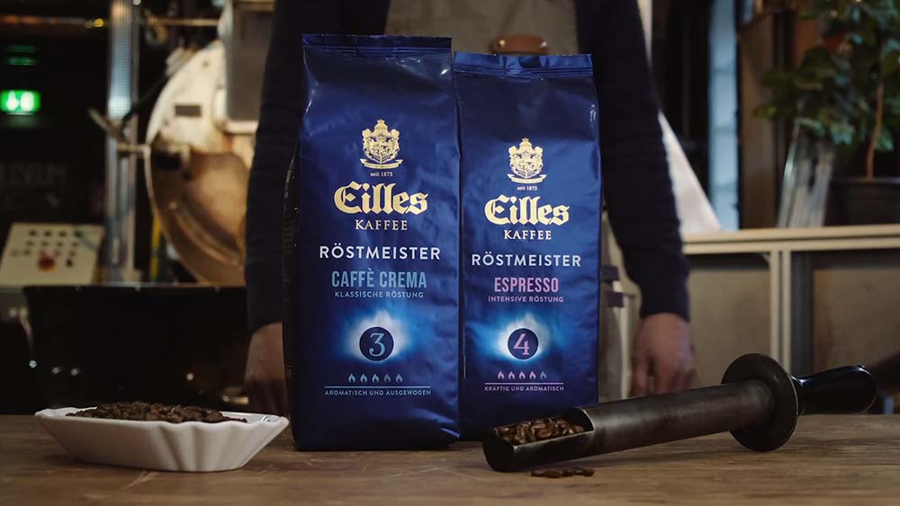 J.J. Darboven Marken – EILLES Kaffee Röstmeister Sorten präsentiert in der Rösterei