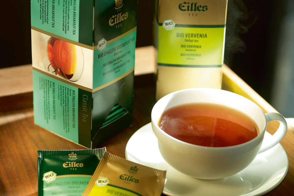 J.J. Darboven Marken – EILLES Tee Teetasse mit Aufgussbeuteln