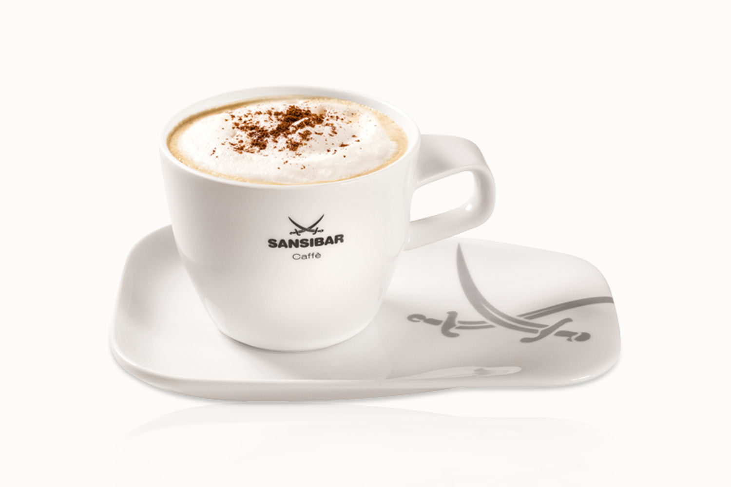 J.J. Darboven Marken – Sansibar Cappuccino auf Untertasse