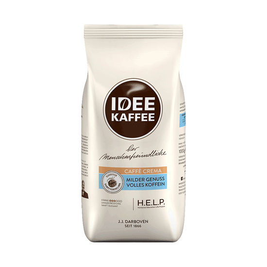 J J Darboven Marken Idee Kaffee Packshot Caffe Crema Ganze Bohne